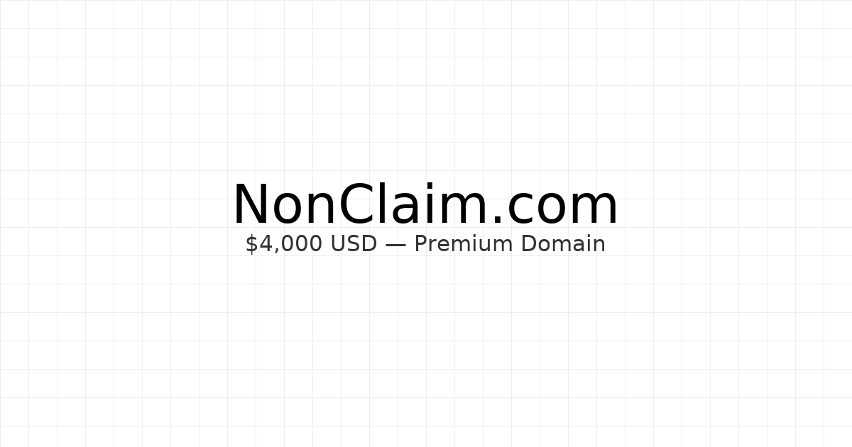 NonClaim.com — Premium Domain